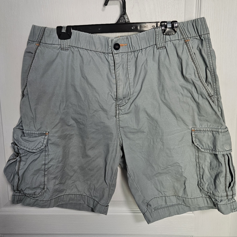 Tommy Bahama Relax Shorts Cargo Cotton Pale Teal Green Mens Large Vacation
